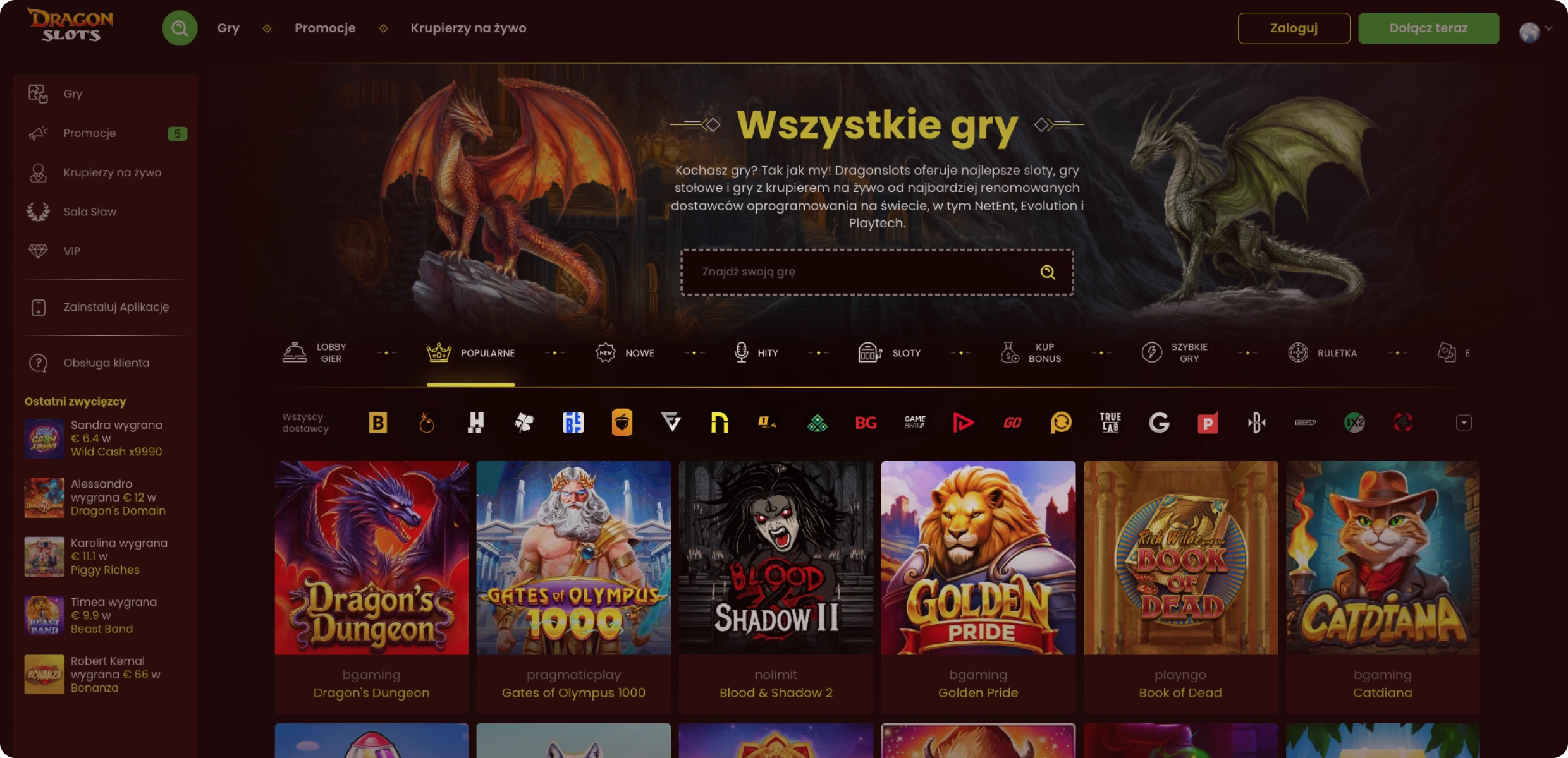 Dragon Slots Kasyno Dragon Slots Kasyno
